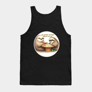 Sloths playing cards Tank Top